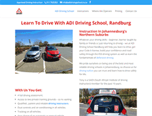 Tablet Screenshot of adidrivingschool.co.za
